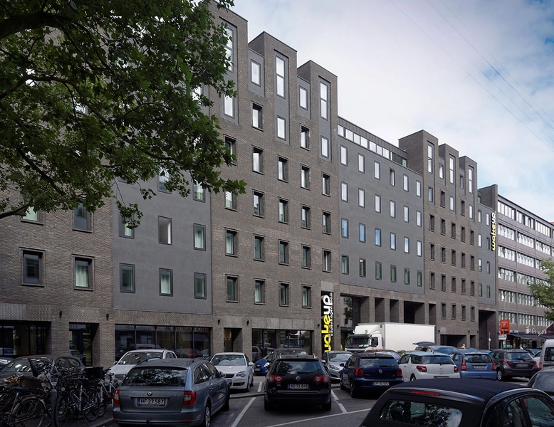 Wakeup Copenhagen, Borgergade Facaden mod Borgergade