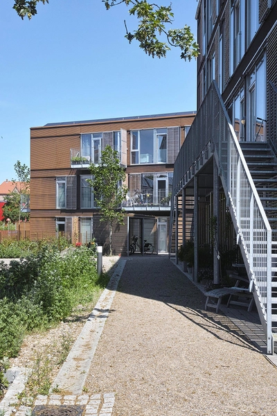 Sundholm Syd Elementbyggeri med facade i cortenstål