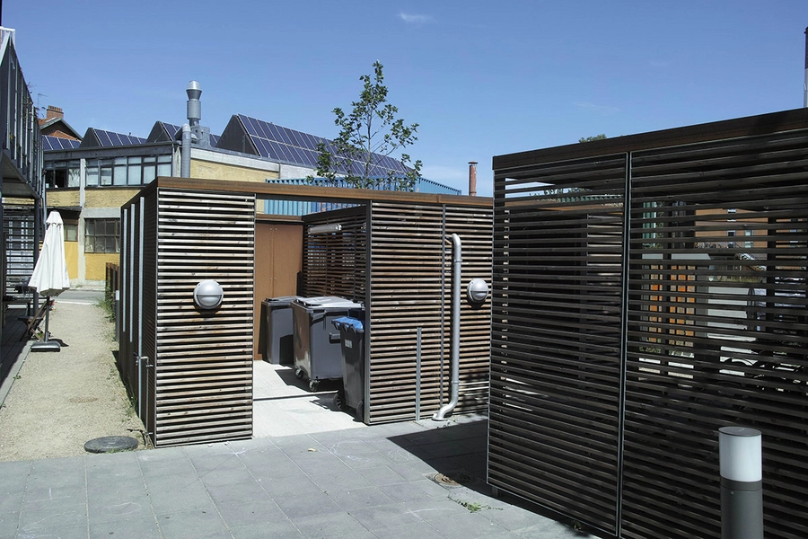 Sundholm Syd Afskærmning ved containere