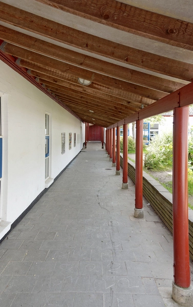 Endrupskolen Overdækket gang, arkade