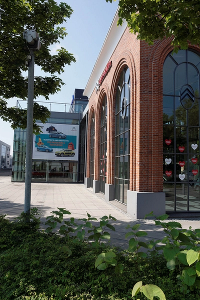 Citroën Hovedkontor Blik langs den gamle udstilllingsbygning