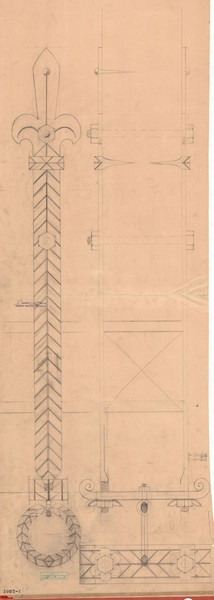 Kloakpumpestation, Præstøgade Detailler (jernbeslag)
