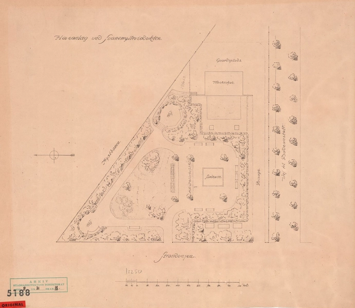 Kloakpumpestation, Svanemøllen Haveanlæg ved Svanemølleviadukten Situationsplan