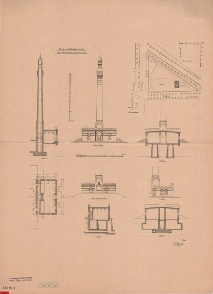 Kloakpumpestation, Svanemøllen Kloakpumpestation v. Svanemøllen. Skyllebassiner