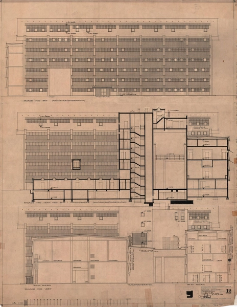 Bellahøj Koblingsstation Facader, administrationsbygning