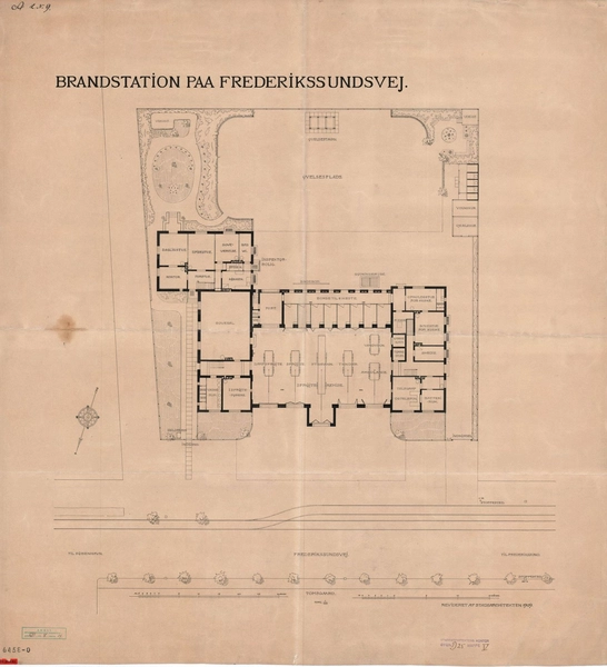 Tomsgårdens Brandstation Situationsplan