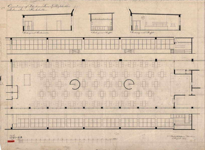 Flæskehallen, Kødbyen Bygning 1, Restauration i flæskehallen