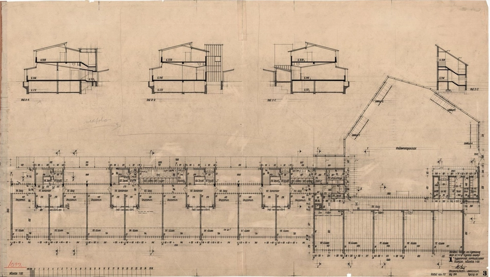 Hanssted Skole Normalklassefløj, stueplan