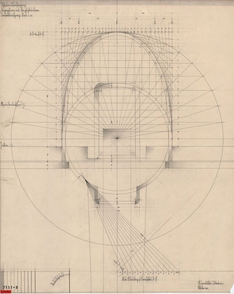 Tinghøjbeholderen Nedgangstårne: konstruktionstegning; detailler