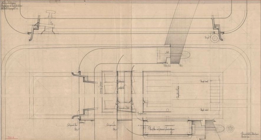 Tinghøjbeholderen Detail af indgangsparti