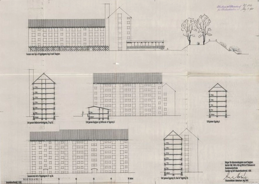 Voldboligerne, Christianshavn Facader og Snit