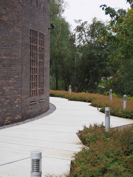 Trafiktårnet Vest Belægningen rundt om Trafiktårnet