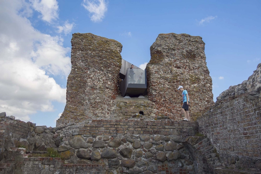 Kalø Slotsruin Ruinen med udkigsplatform