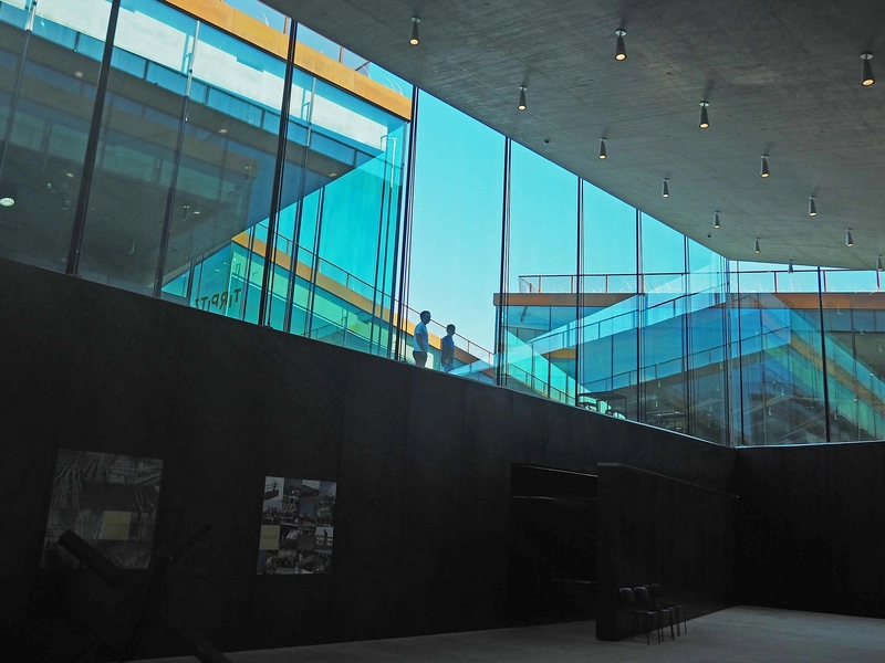 Tirpitz Museum Kig ud fra udstillingssal