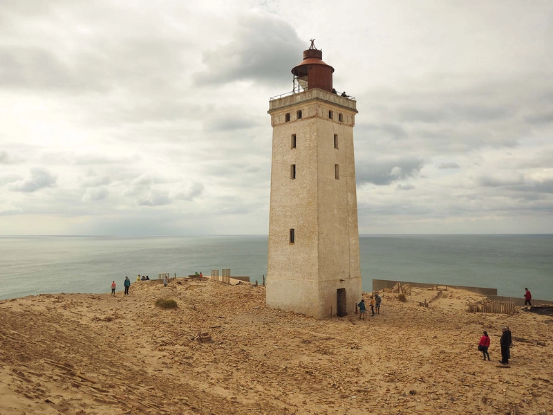 Rubjerg Knude Fyr Total set fra vandreklitten