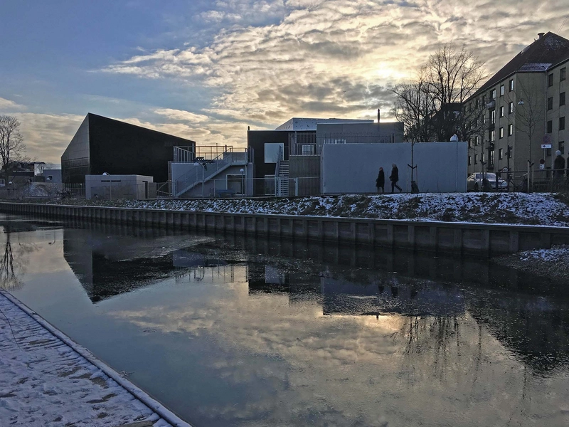 Børnebyen – Institutionen Krudthuset Vinter - Blik fra nord over Erdkehlgraven