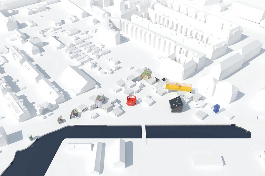 Børnebyen – Institutionen Krudthuset 3D Model af Børnebyen med vigtige huse