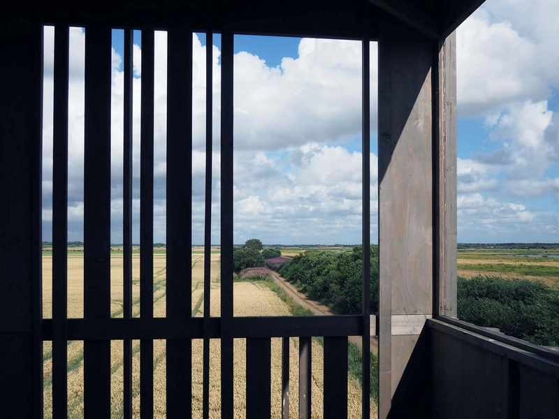 Skjern Å Arbejdende Pumpestationer Pumpestation Øst - Udsigtsplatform - Udsigt