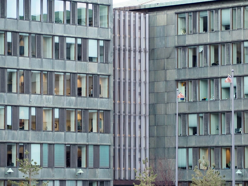 Tjæreborg - Ministerialbygningen Slotsholmsgade 12 Facadeudsnit