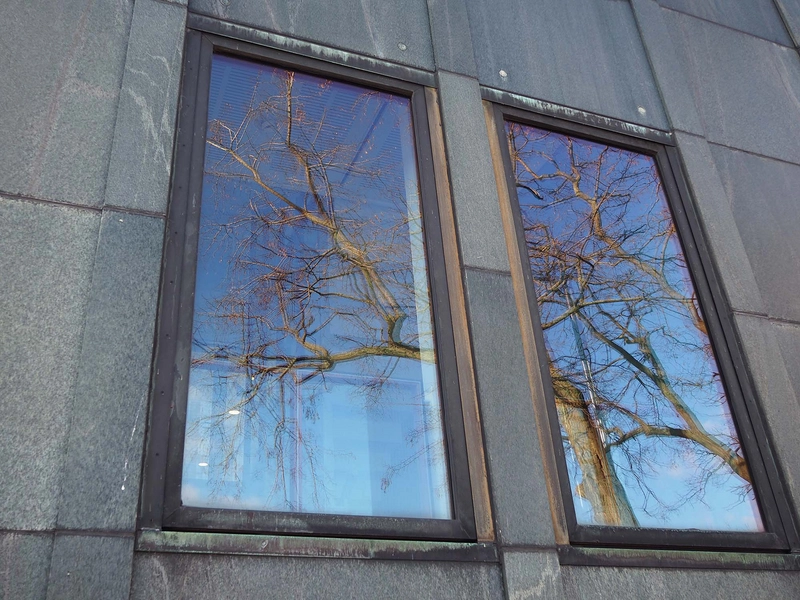 Tjæreborg - Ministerialbygningen Slotsholmsgade 12 Facadeudsnit - Spejling