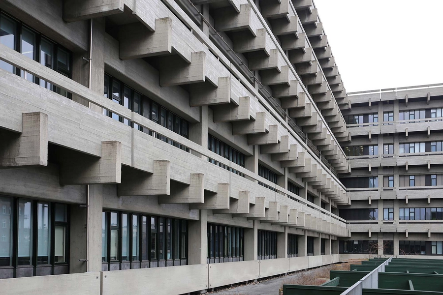 Panum Instituttet - Det Sundhedsvidenskabelige Fakultet Facadekomposition - Gård over vareindlevering