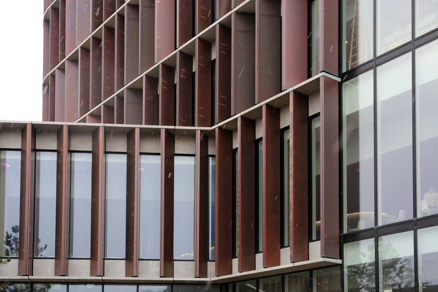 Mærsk Tårnet og SUND Naturpark Facadeudsnit