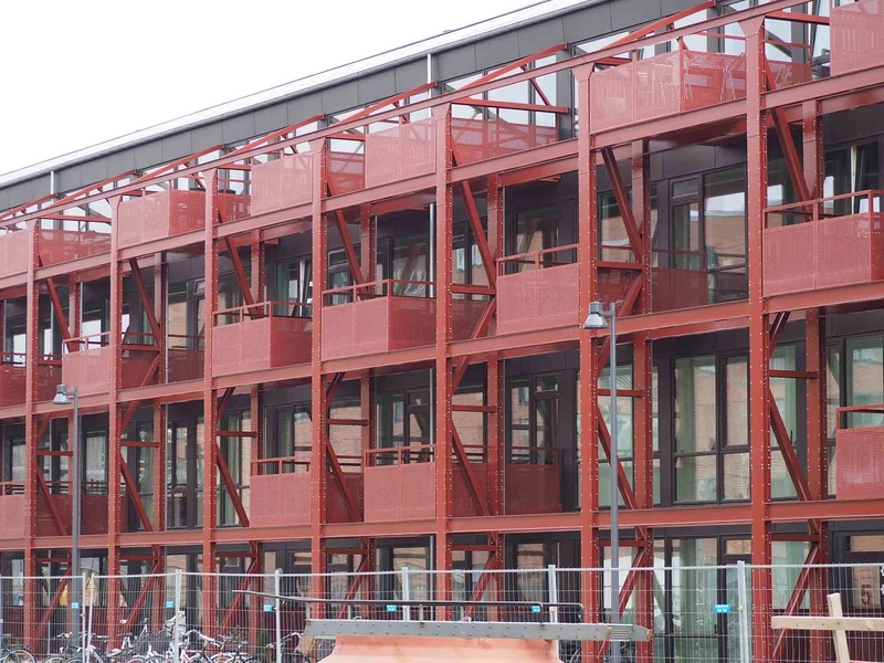 Montagehallen Vestsiden med altaner