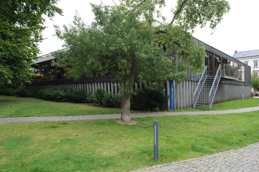 Lunds Stadsbibliotek Biblioteket fra parken
