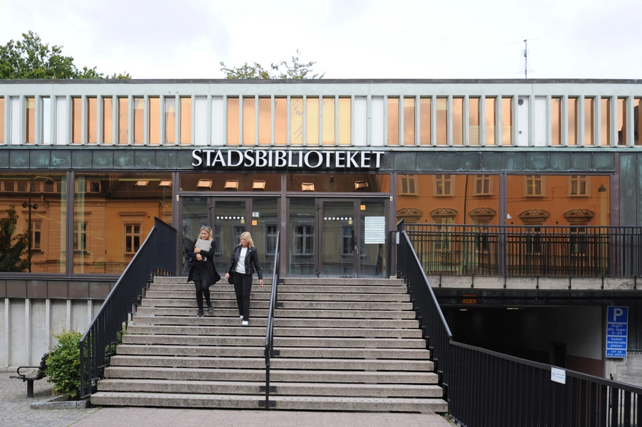 Lunds Stadsbibliotek Indgangspartiet
