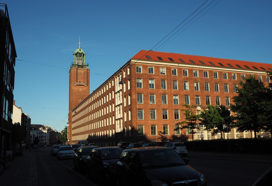 Frederiksberg Rådhus Facaden mod Smallegade