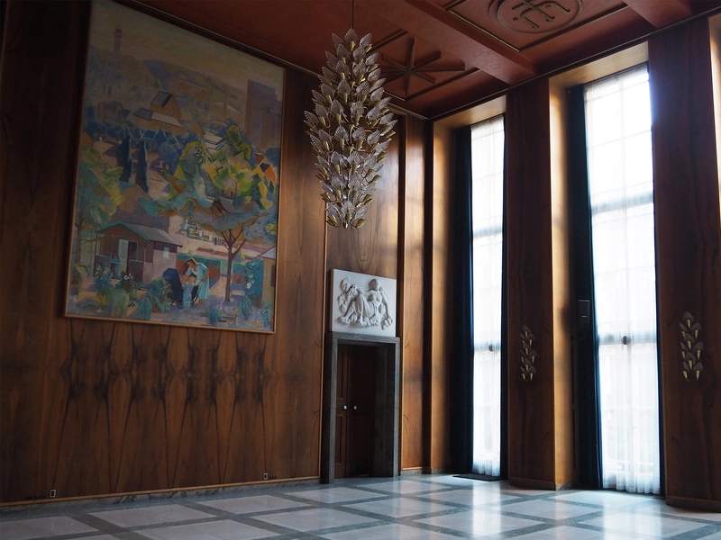 Frederiksberg Rådhus Festsalens sydlige endevæg