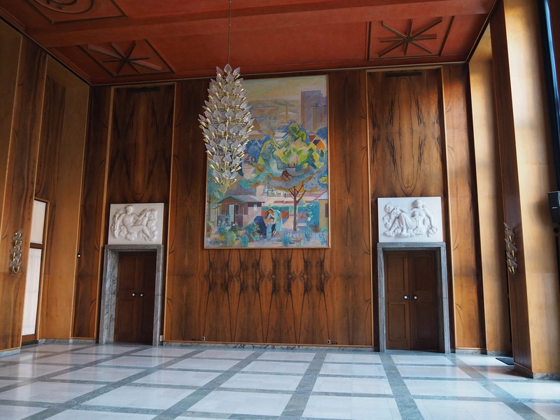 Frederiksberg Rådhus Festsalens sydlige endevæg