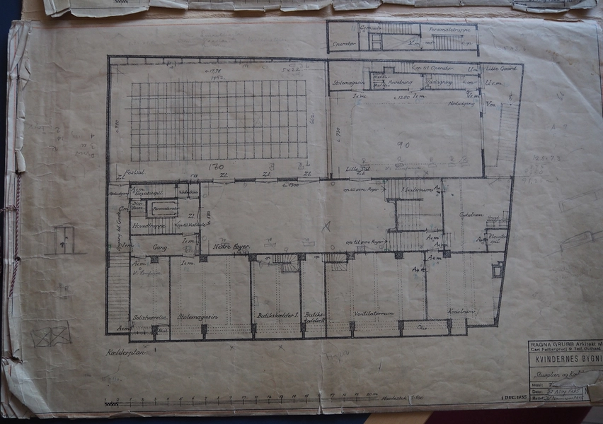 Kvindernes Bygning De originale tegninger