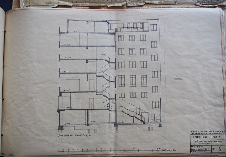 Kvindernes Bygning De originale tegninger