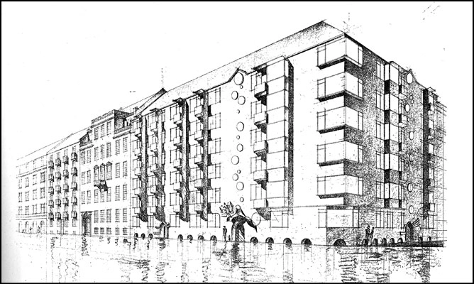 Champagnehuset - Grønningen 7-9, Hammerensgade Perspektiv