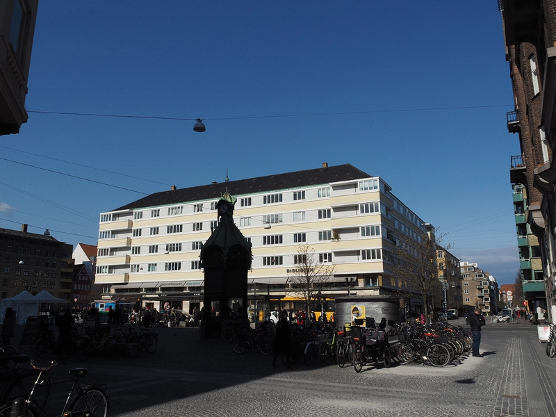 Lagkagehuset Facaden mod Torvet fra Dronningensgade