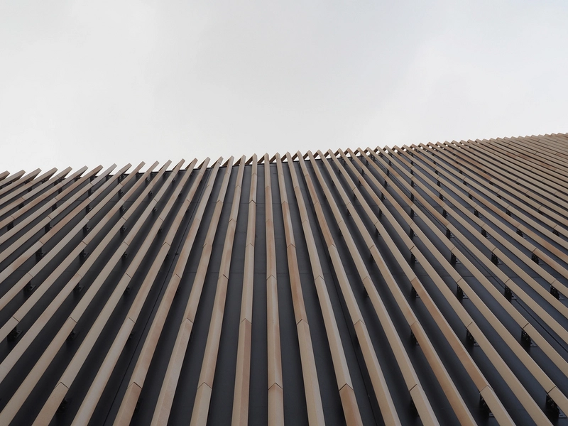 Tingbjerg Bibliotek og Kulturhus Facaden mod nord