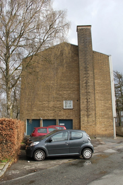 Ved Ungdomsboligerne 32-60 Gavl med skorsten