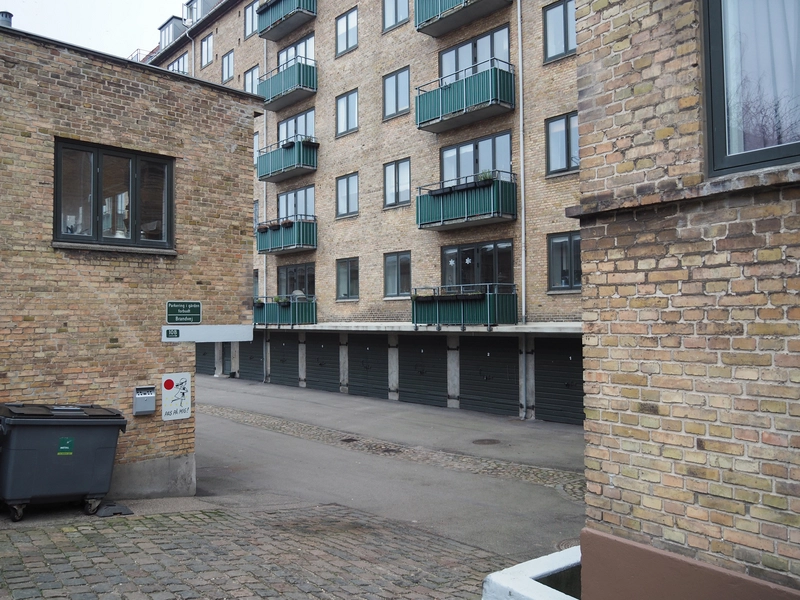 Grundtvigs Have Indgang til baggården mod vest