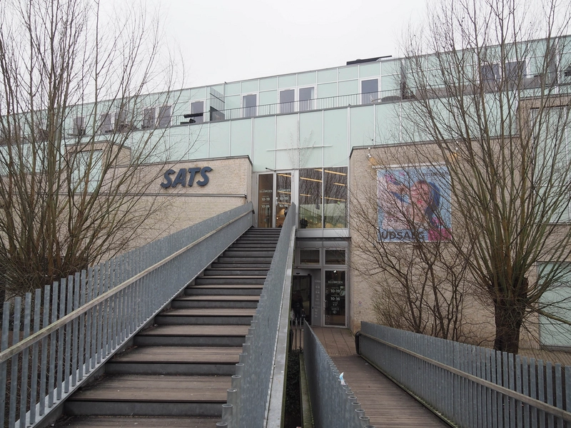 Sillebroen trappe til indgang mod øst