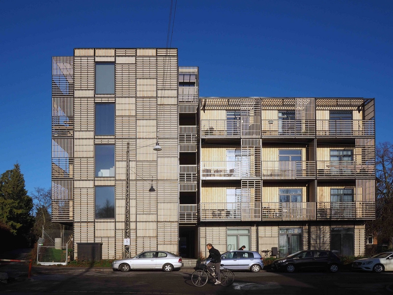 Bavnehøj Ungdomsboliger Facaden mod syd