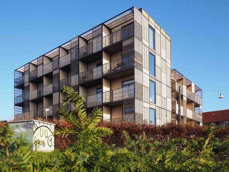 Bavnehøj Ungdomsboliger Kig fra kirkegården