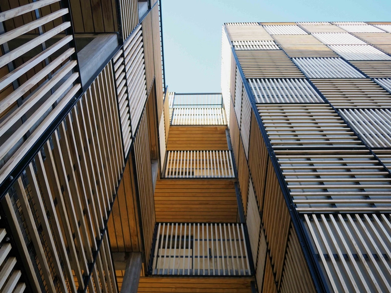 Bavnehøj Ungdomsboliger Facaden ved indgangen