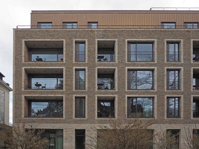 Carlsbergfondets Forskerboliger Facadeudsnit