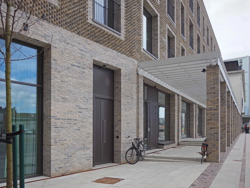 Carlsbergfondets Forskerboliger Indgangsparti