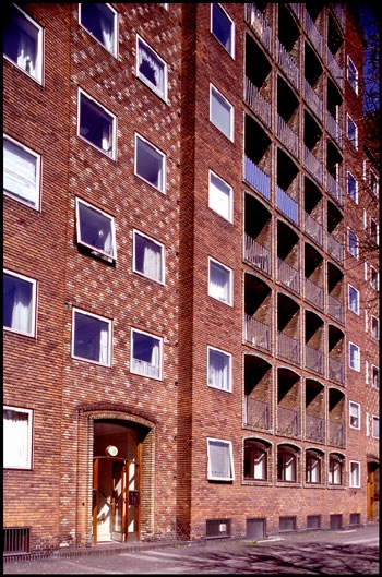 Dronningegården Møstrede teglfacader