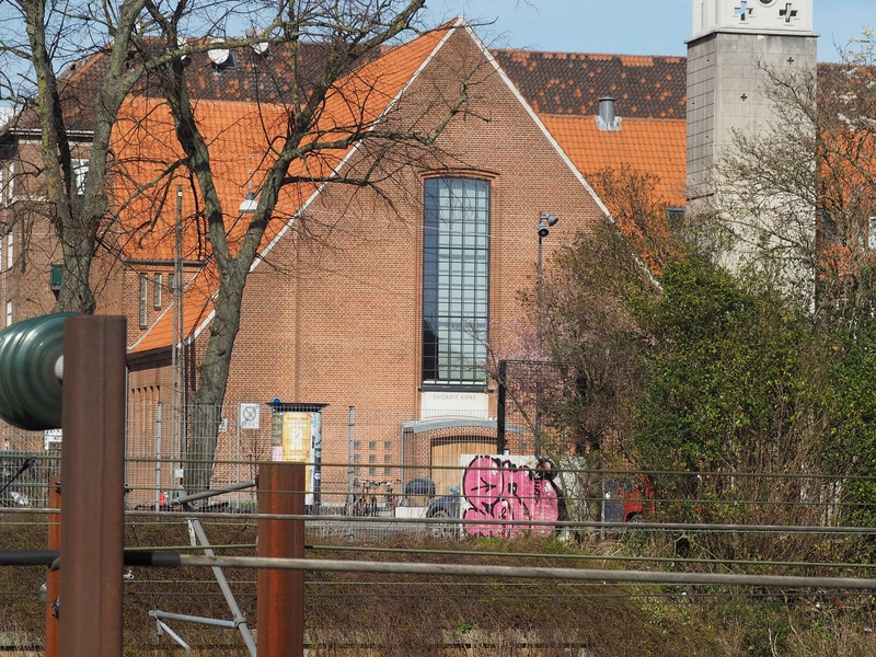 Enghave Kirke Kirken set fra Vigerslev Allé