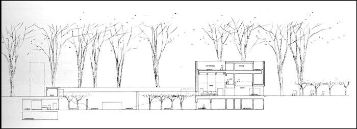 Bispebjerg Krematorium Snit