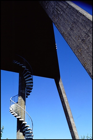 Svaneke Vandtårn Trappen under tanken