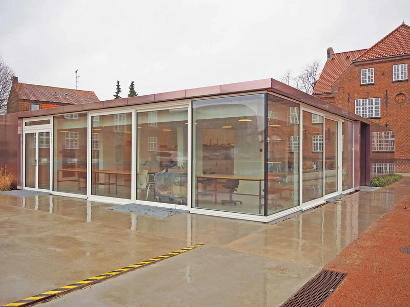 Kunstens Hus Facadehjørne mod syd